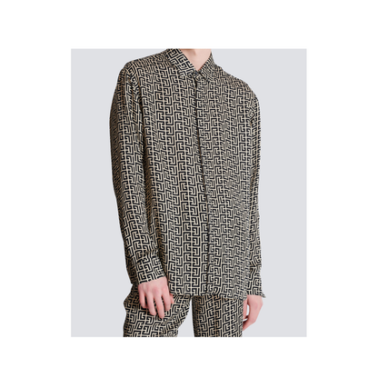 Monogrammed Flowing Shirt