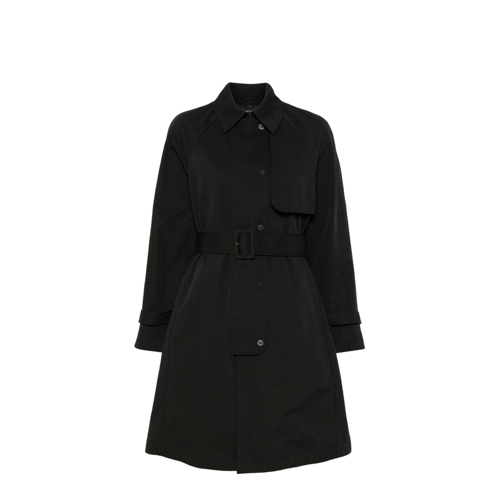 Two-in-one trench coat in water-repellent technical cotton