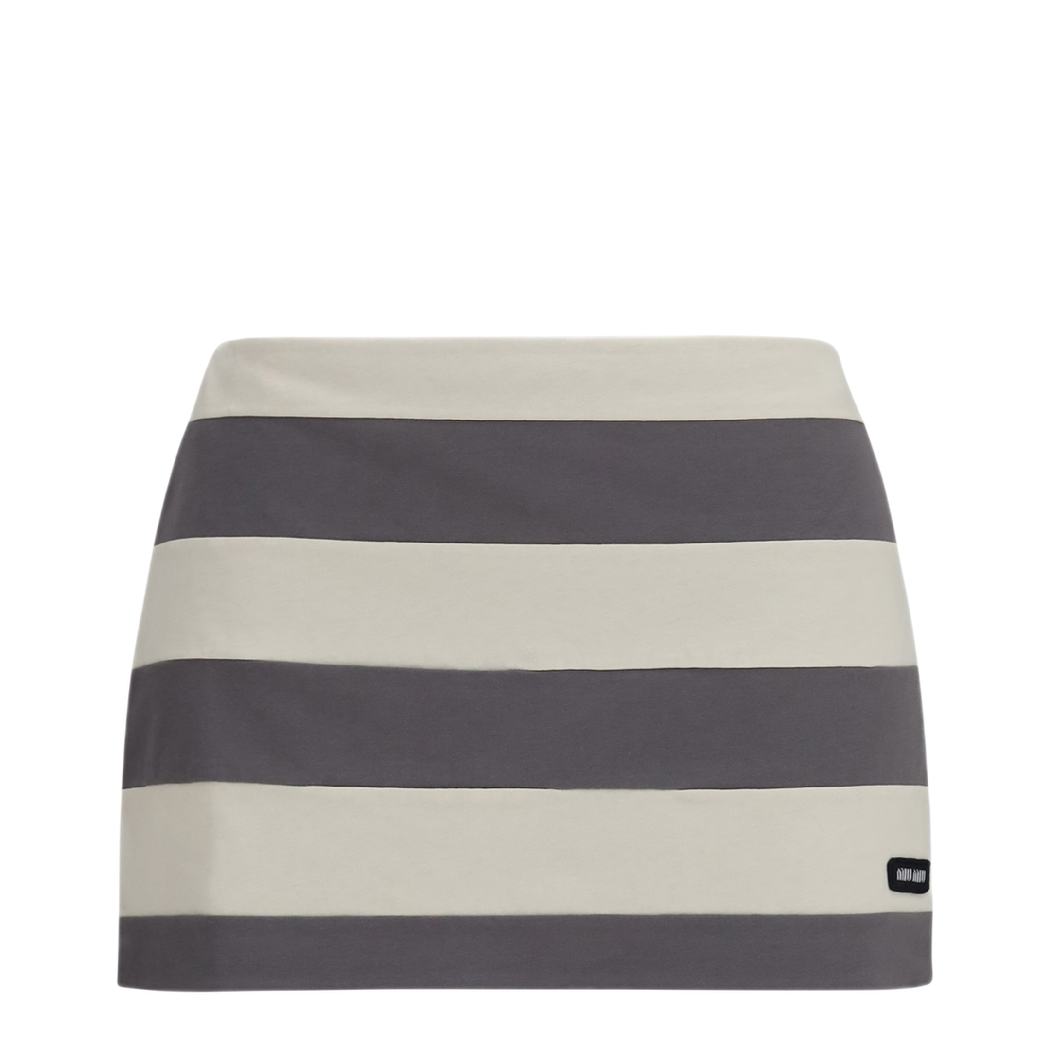 MAYFEYR - Miu Miu - Striped Cotton Mini Skirt - MJD235SOOO195L