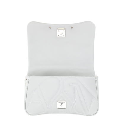 Seal Small Lambskin Shoulder Bag - Light Blue