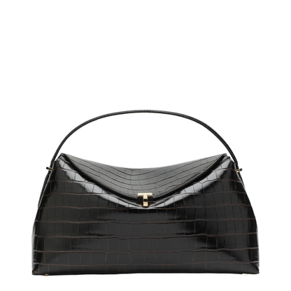 MAYFEYR - Toteme - Everyday Bag In Dark Brown Crocodile-Embossed Leather - 243-WAL961LE0076034