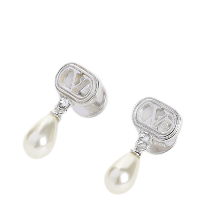 MAYFEYR - Valentino - Vlogo Pearl Earrings - 8W2J0BG8WKDDFF