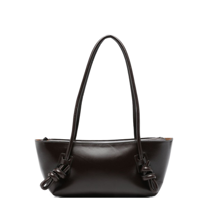 Fleca Medium Calf Leather Shoulder Bag - Brown