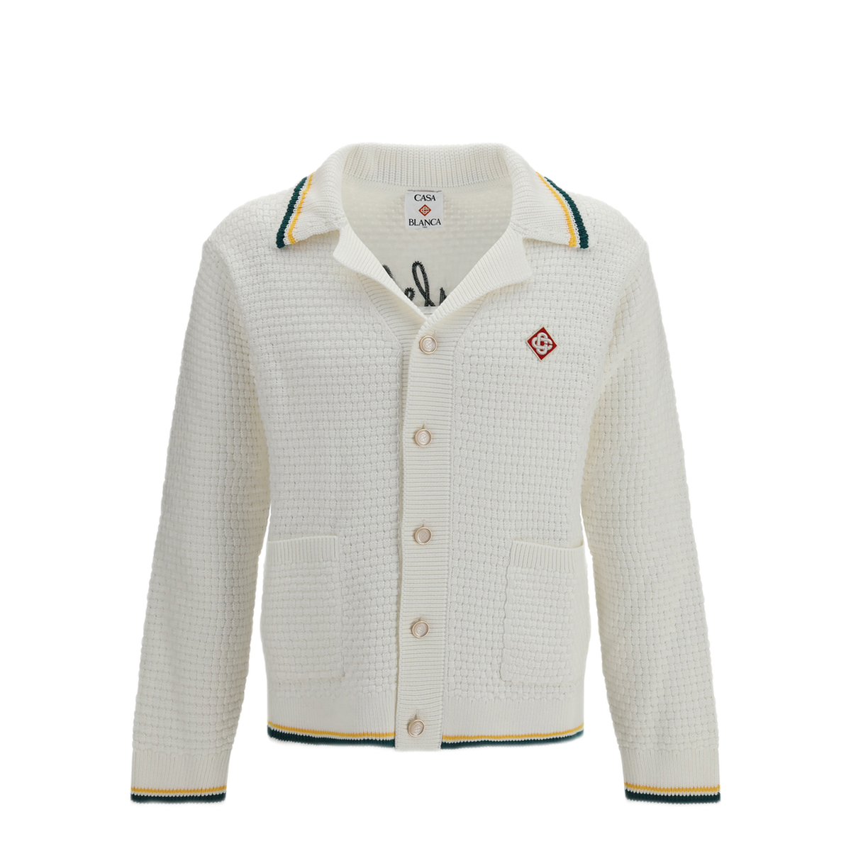 MAYFEYR - Casablanca - Embroidered Crochet Shirt - MAW26KW148301PYRAMIDOFO