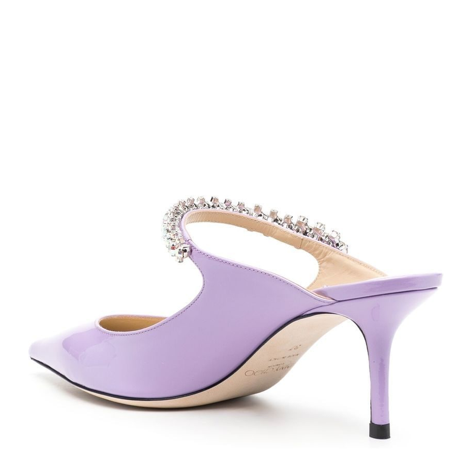 Elegant Wisteria Aurora Patent Mules