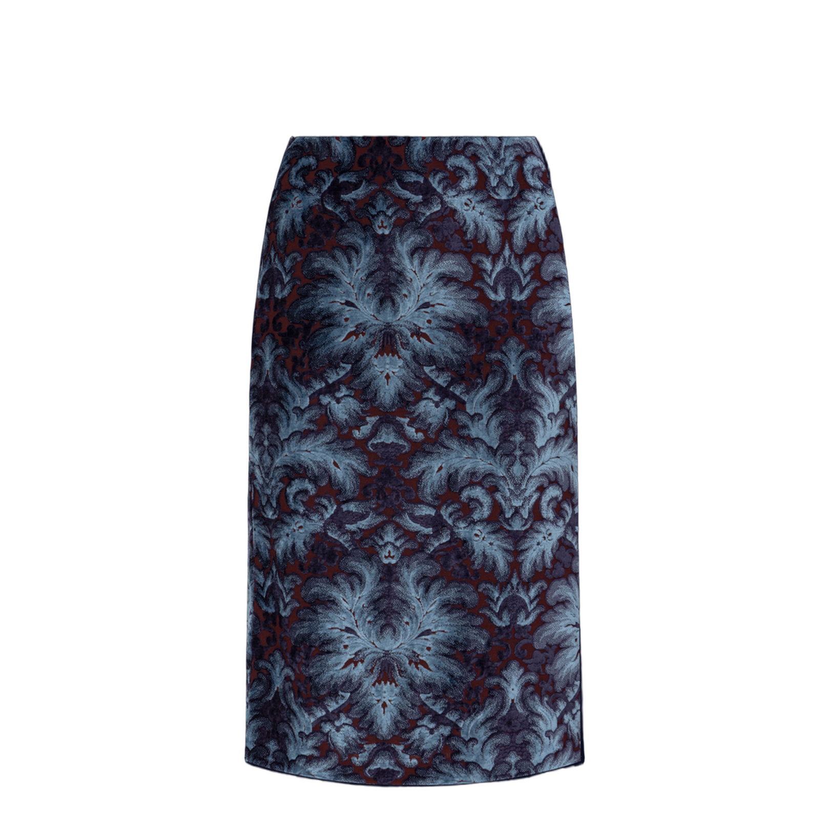 Skirt with a velvet finish