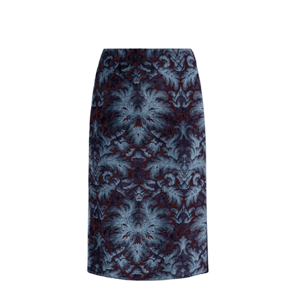 Skirt with a velvet finish