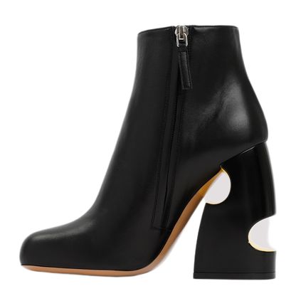 MAYFEYR - Off-White - Pop Bulky Nappa Ankle Boot - OWID030S23LEA0011018