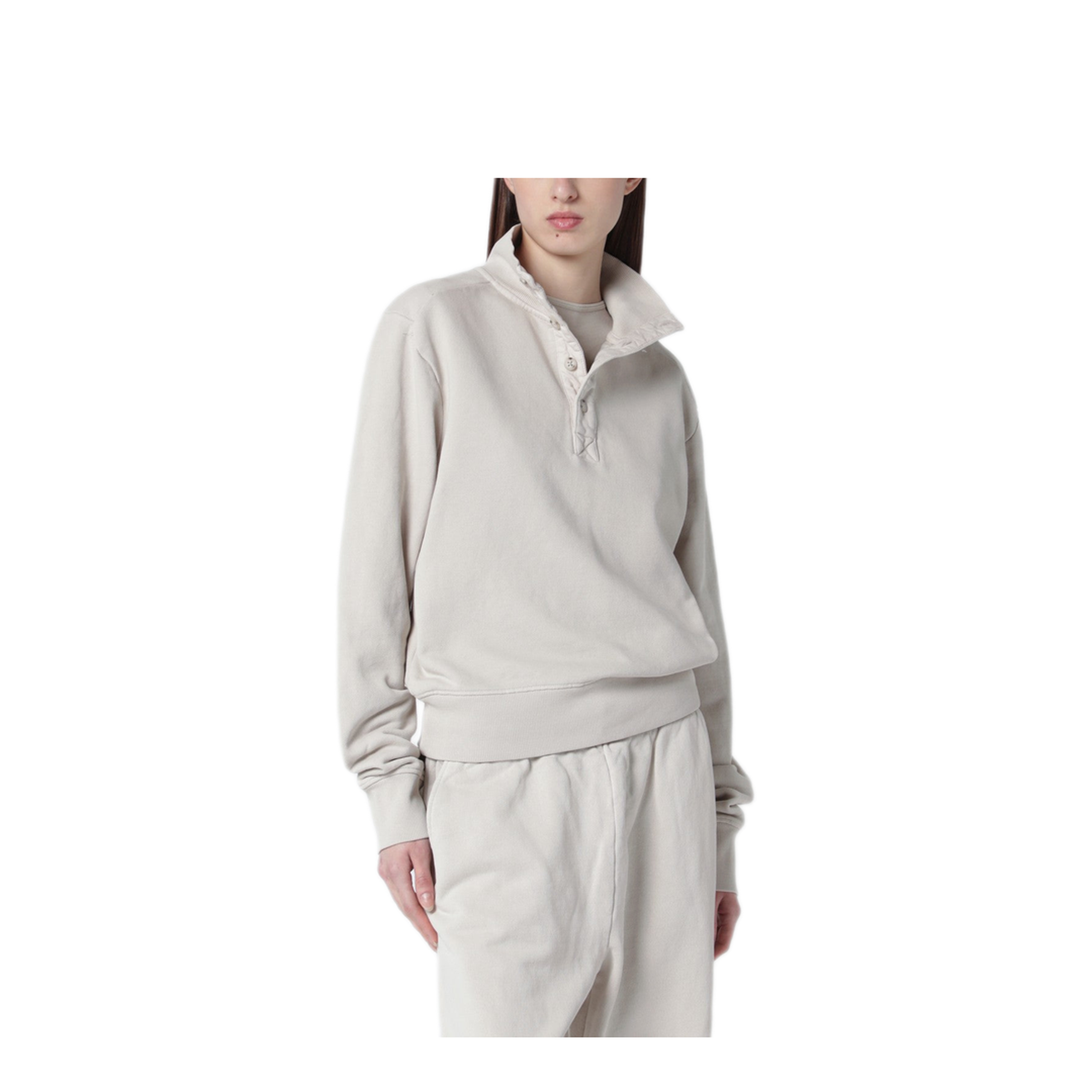MAYFEYR - Entire Studios - Vintage White Cotton Sweatshirt - ESSS26TO02012CO0073