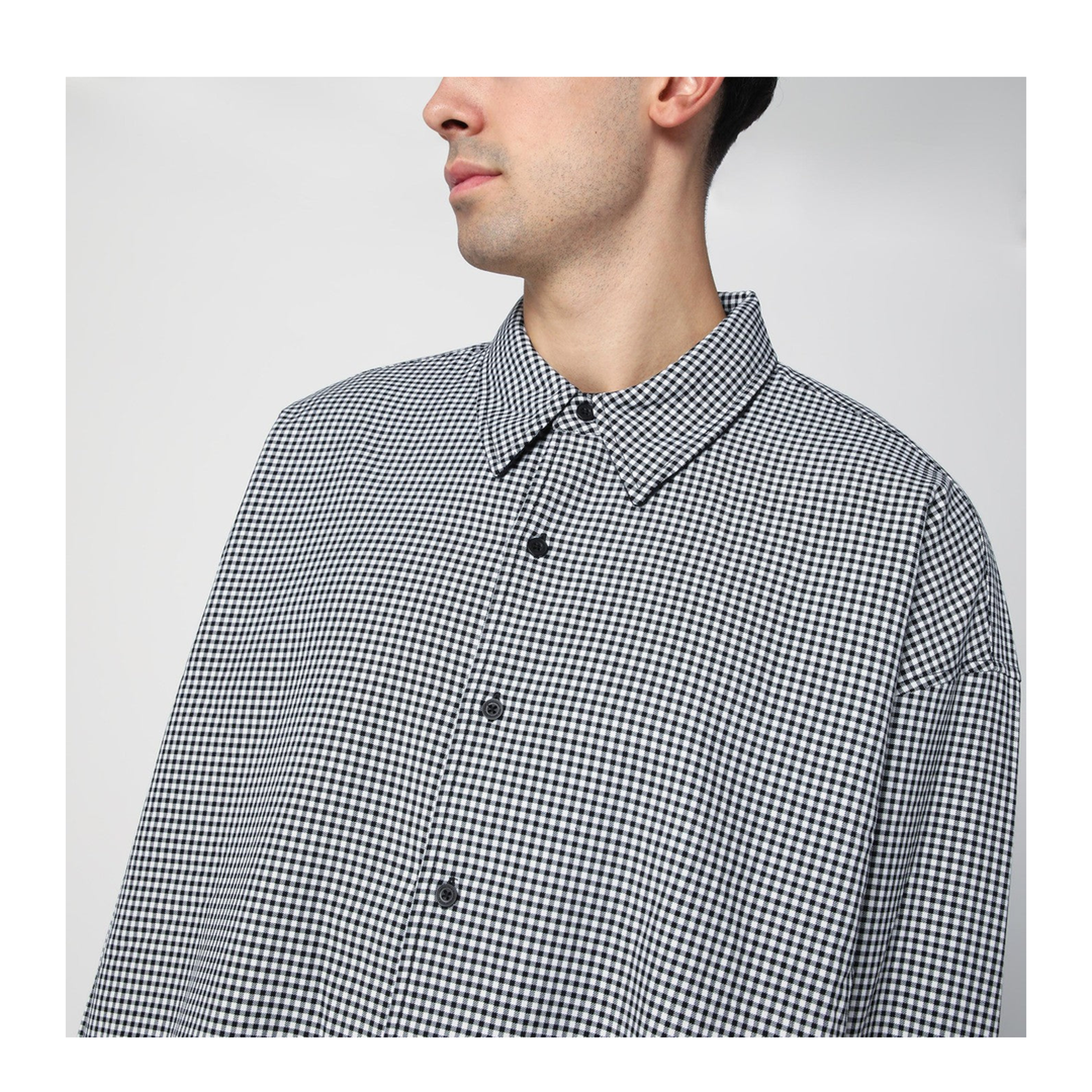 MAYFEYR - New Amsterdam Surf Association - Wool Blend Checked Shirt - 2402009001WOBLK