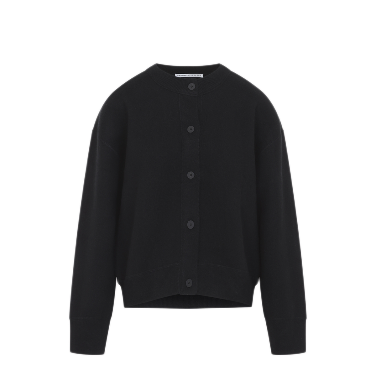 MAYFEYR - Studio Nicholson - Arvine Crewneck Cardigan - ARVINESNW1901BLACK