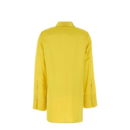 Yellow Satin Oversize Shirt