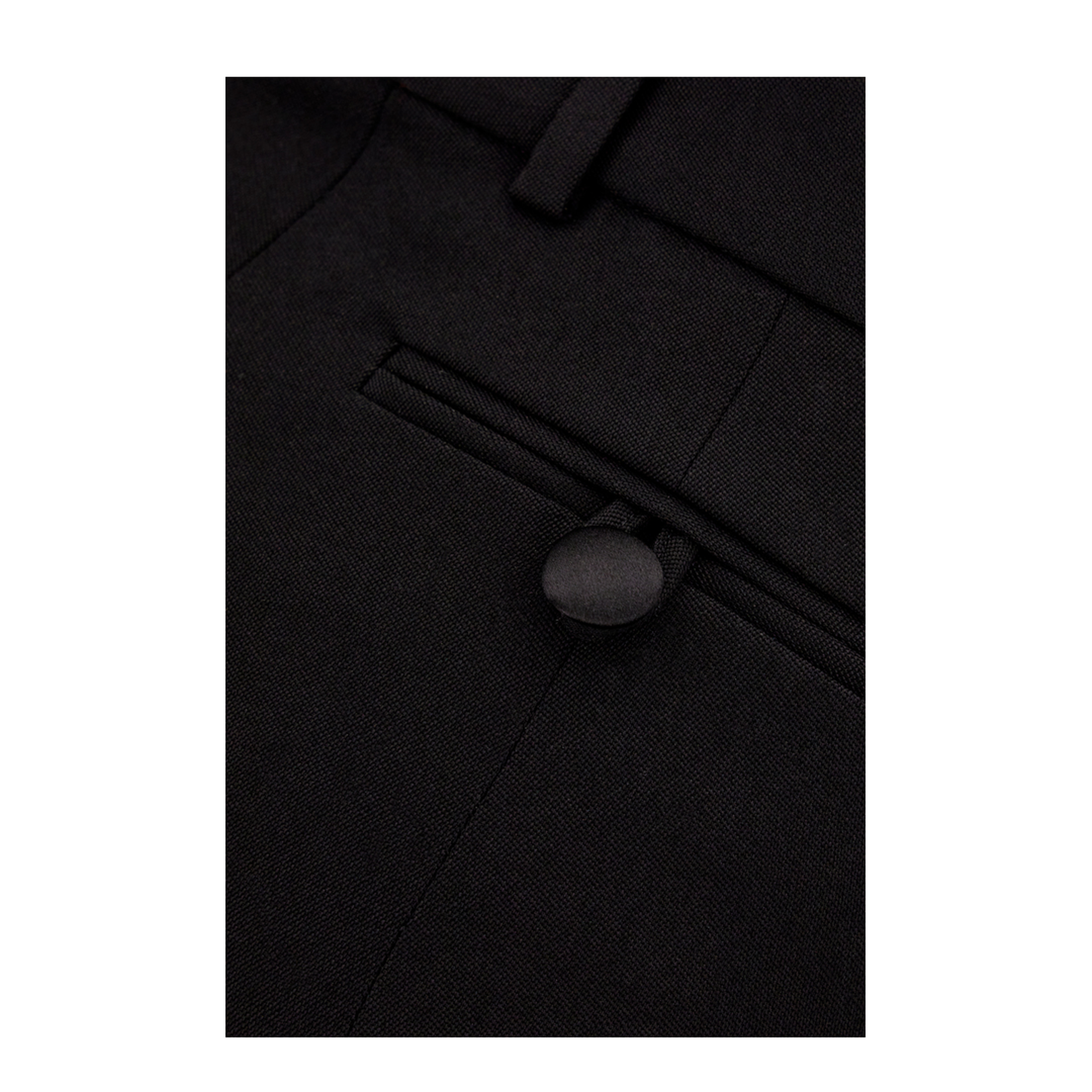 Black Wool Pant