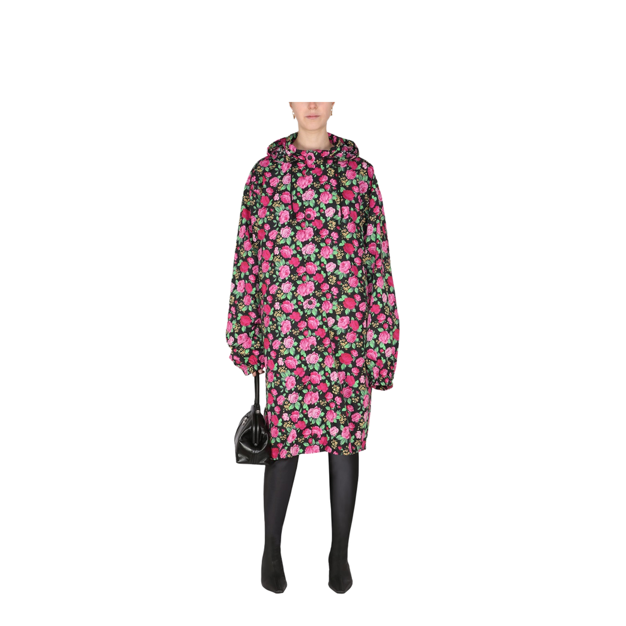 Coat with Floral Pattern