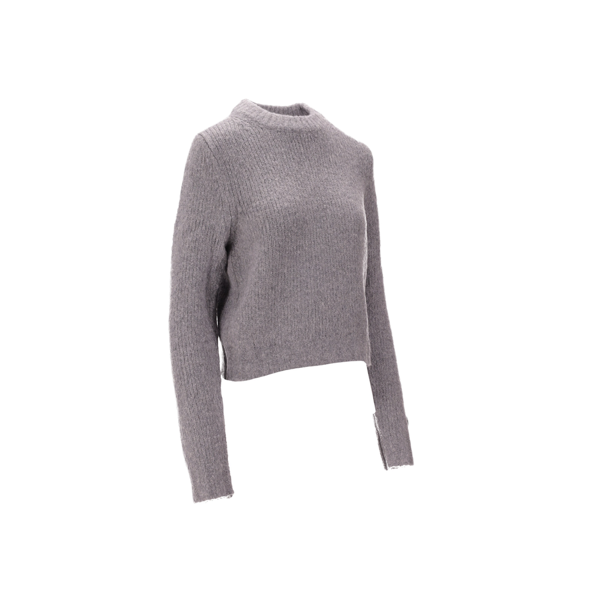 MAYFEYR - BB WALLACE - Crew Neck Sweater Grey Melange Xs - K27DAVIDGG