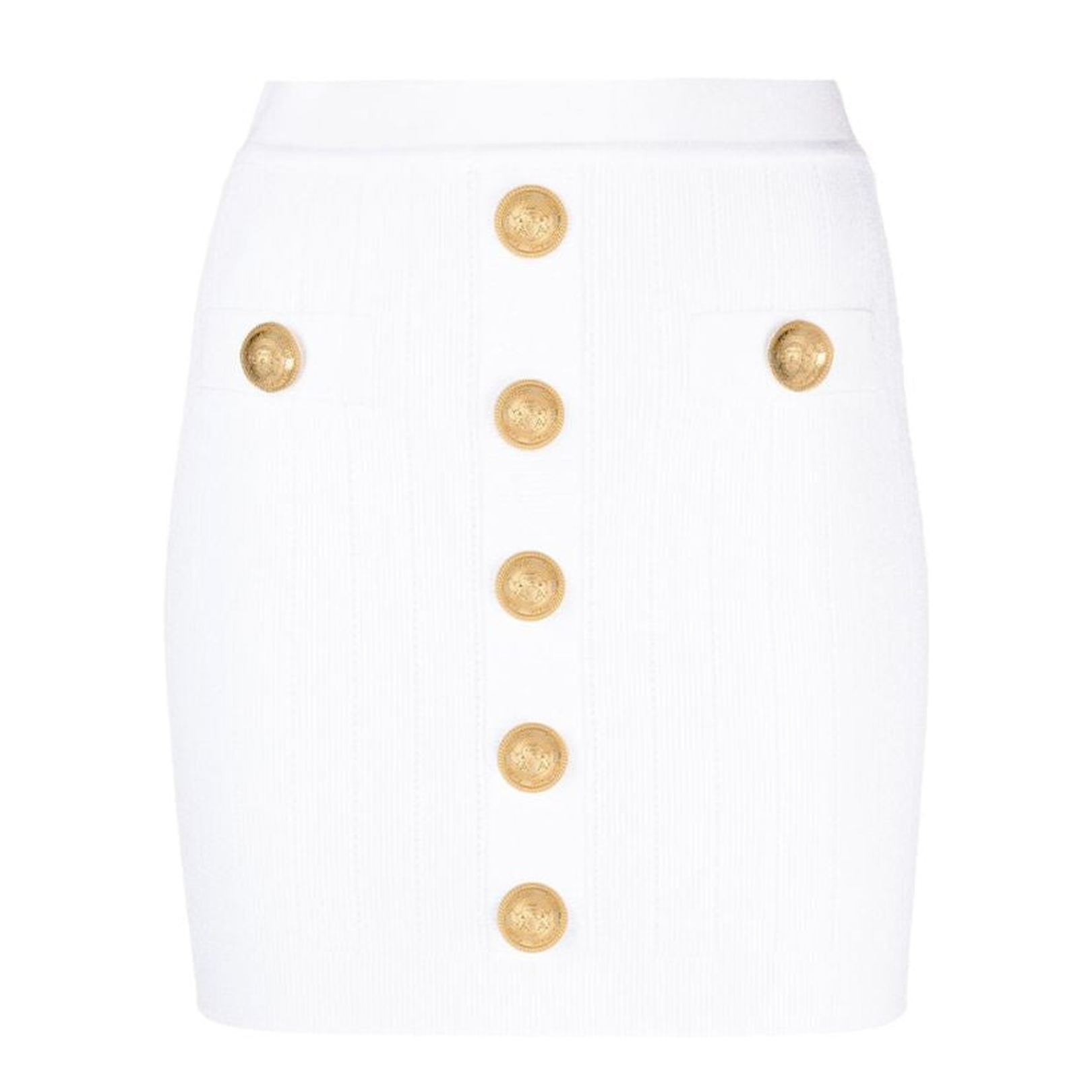 Ribbed-Knit Mini Skirt