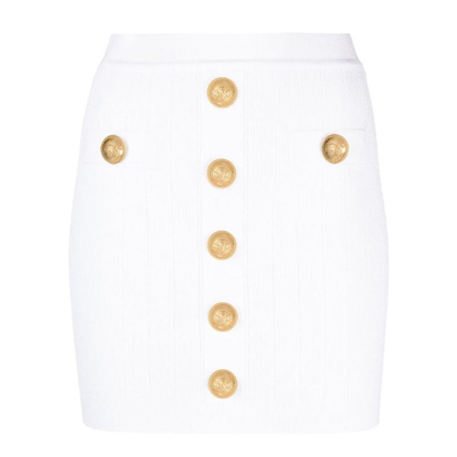 Ribbed-Knit Mini Skirt