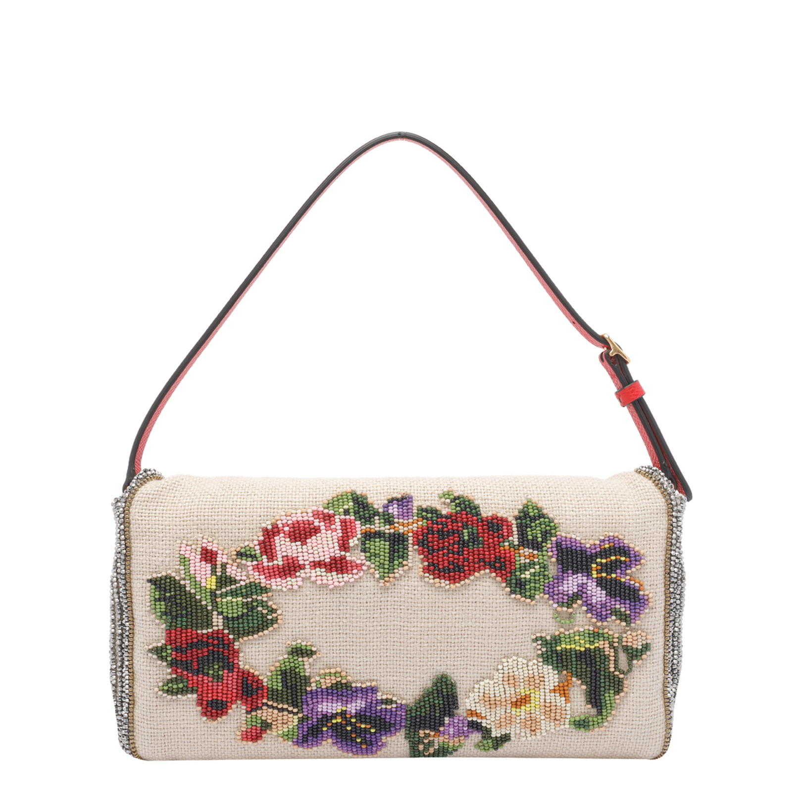 Small Vain Soft Shoulder Bag Embroidered