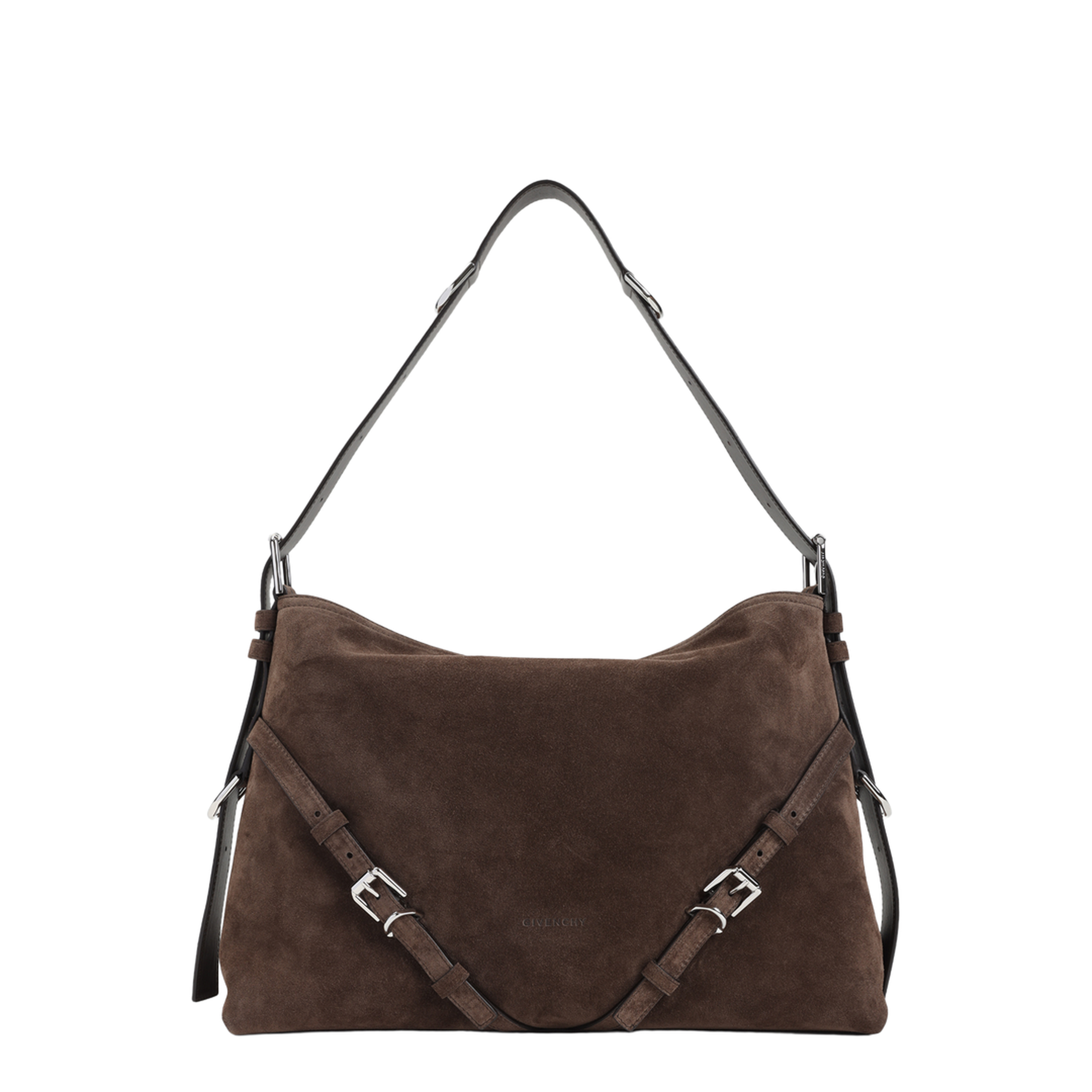 Medium Voyou Shoulder Bag Ebony Brown