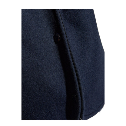 Navy Blue Wool Cape