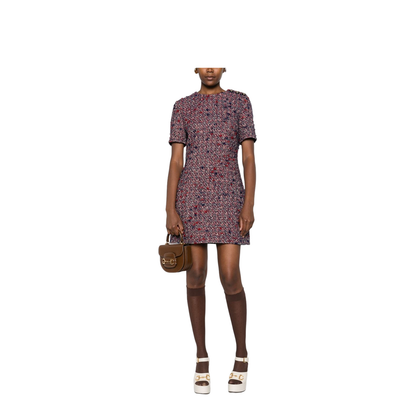 Bouclé Wool Short Dress