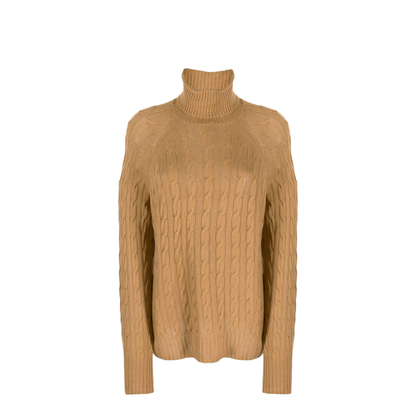 Braided Turtleneck Sweater