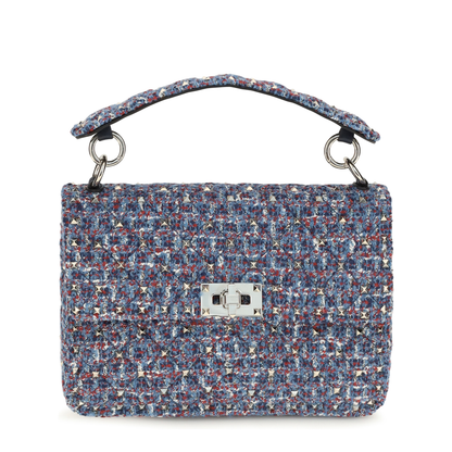 MAYFEYR - Valentino - Rockstud Spike Tweed Handbag - 9W2B0122STT