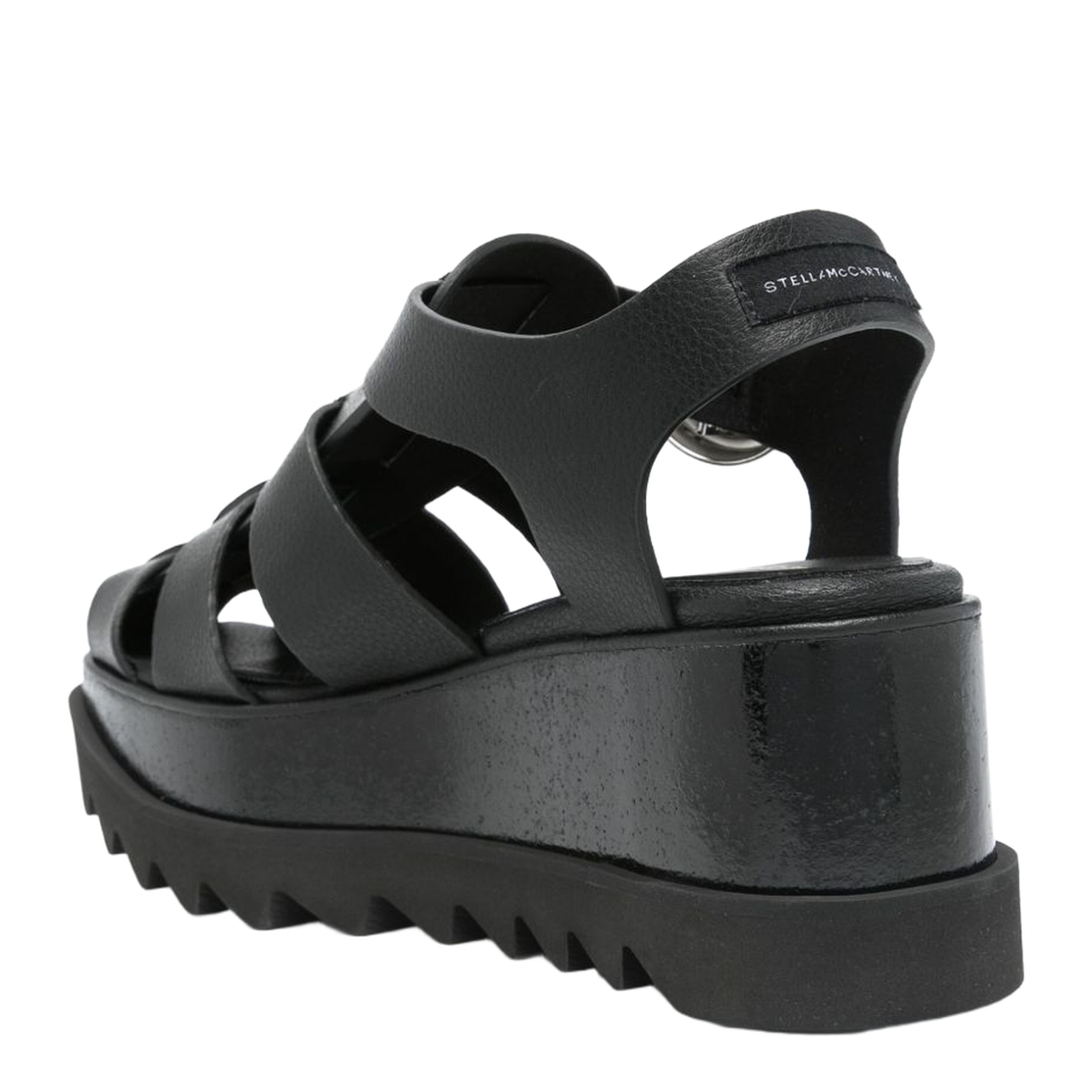 Black Elyse Platform Sandal