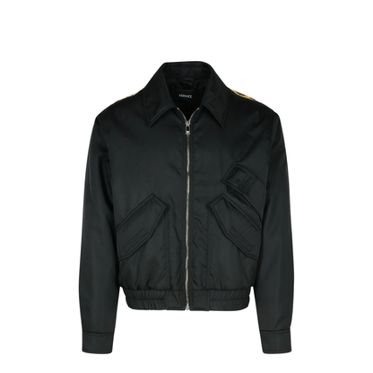 Bomber Jacket In Black Polyamide