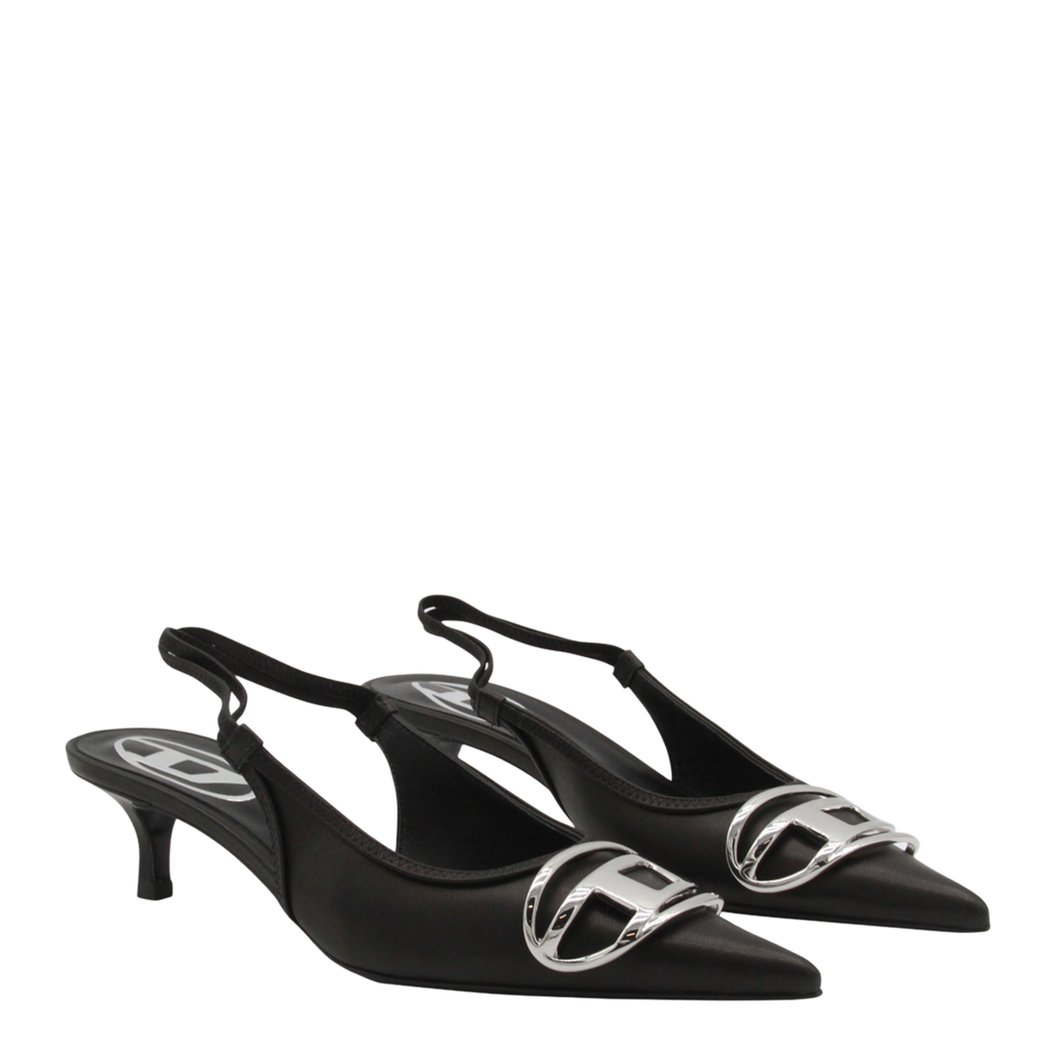 D-Venus SB 40 Slingback Pumps Black