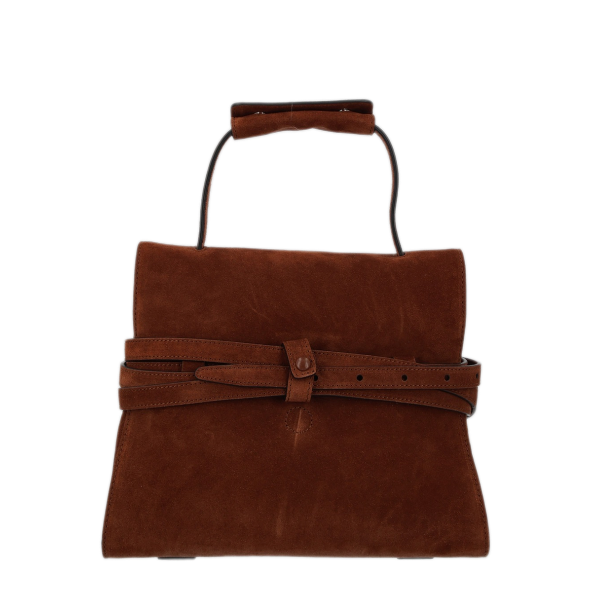 Handle Me Small Suede Hobo Bag - Brown