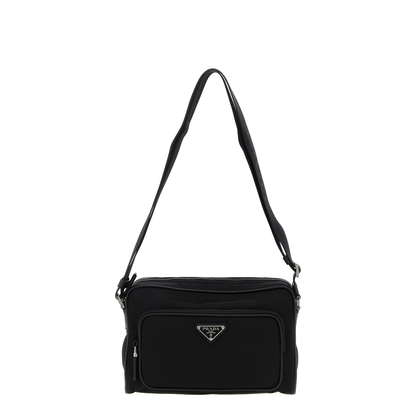 SMALL RE-NYLON AND SAFFIANO LEATHER SHOULDER BAG