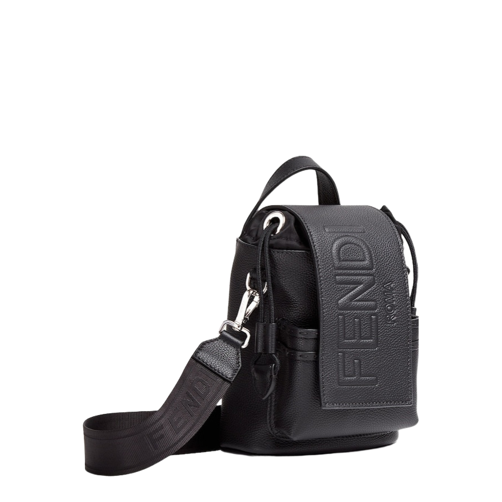 Roma Mini Leather Crossbody Bags - Black