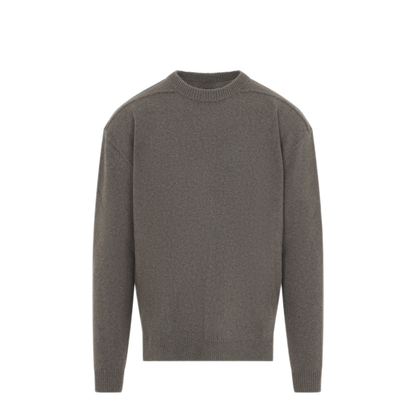 MAYFEYR - Rick Owens - Round Neck Boiled Recycled Cashmere Knit - RU02F4684WSBR34