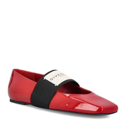 MAYFEYR - Givenchy - Sliced Square Ballerinas In Patent Leather - BE5010E2FF699