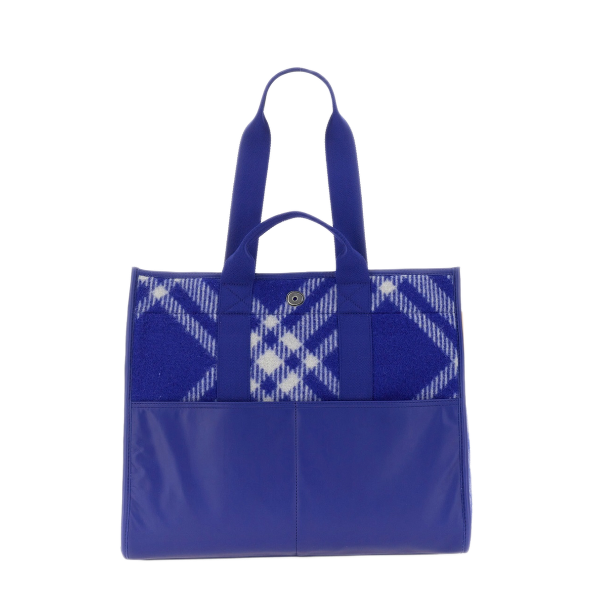 Virgin Wool Shopper Bag - Blue