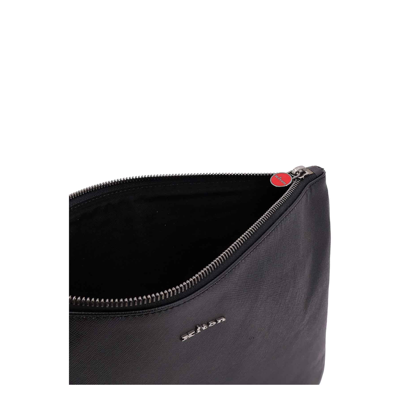 Nylon Clutch Bag with Iconic Logo Embroidery