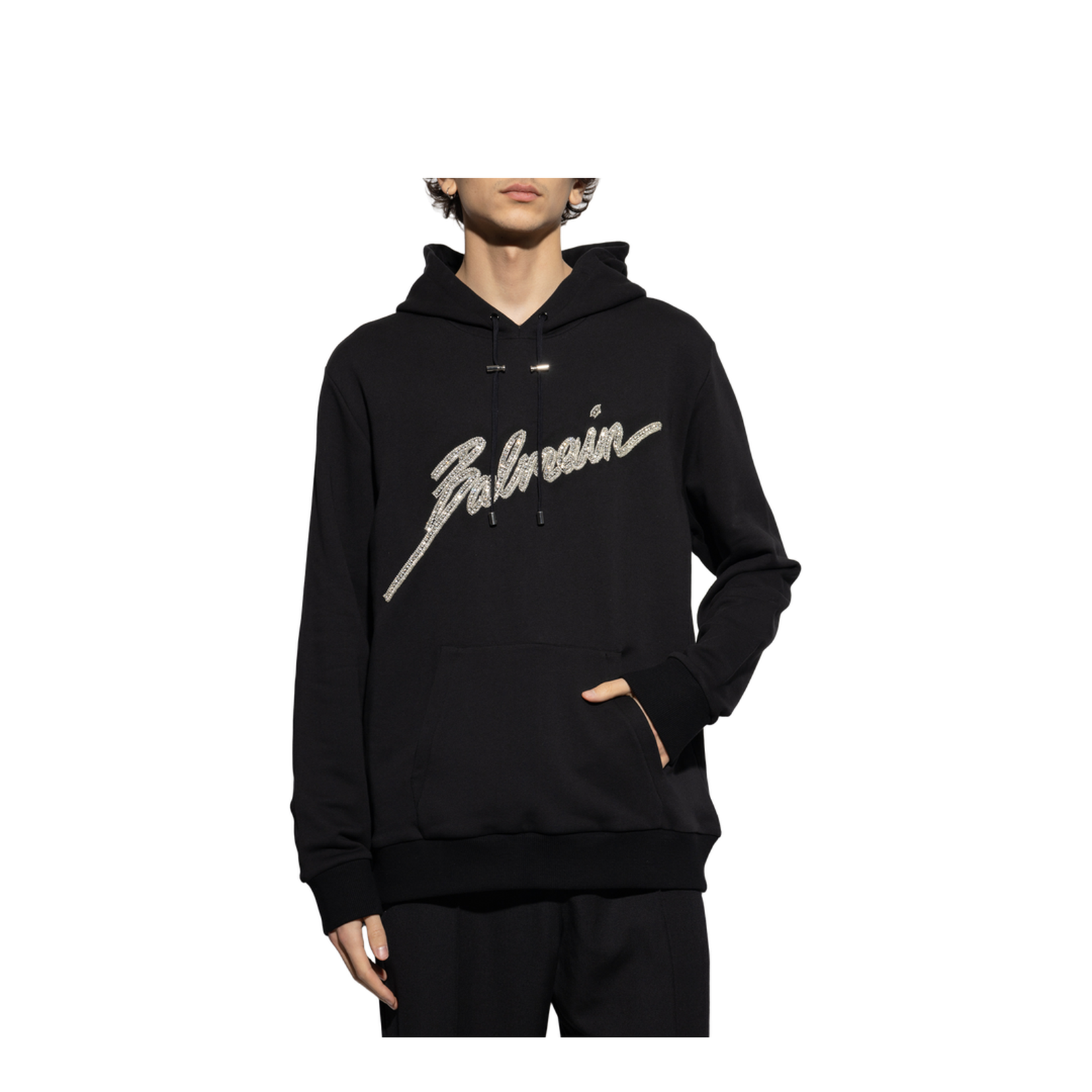 Sweatshirt with Shimmering Appliqués