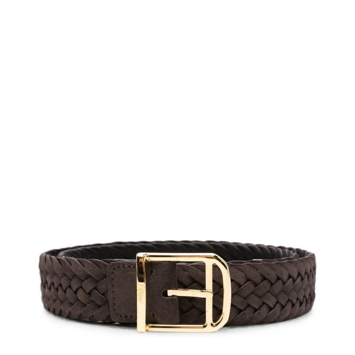 MAYFEYR - Brioni - Brown Suede Leather Belt - OBMH0LOC7142000