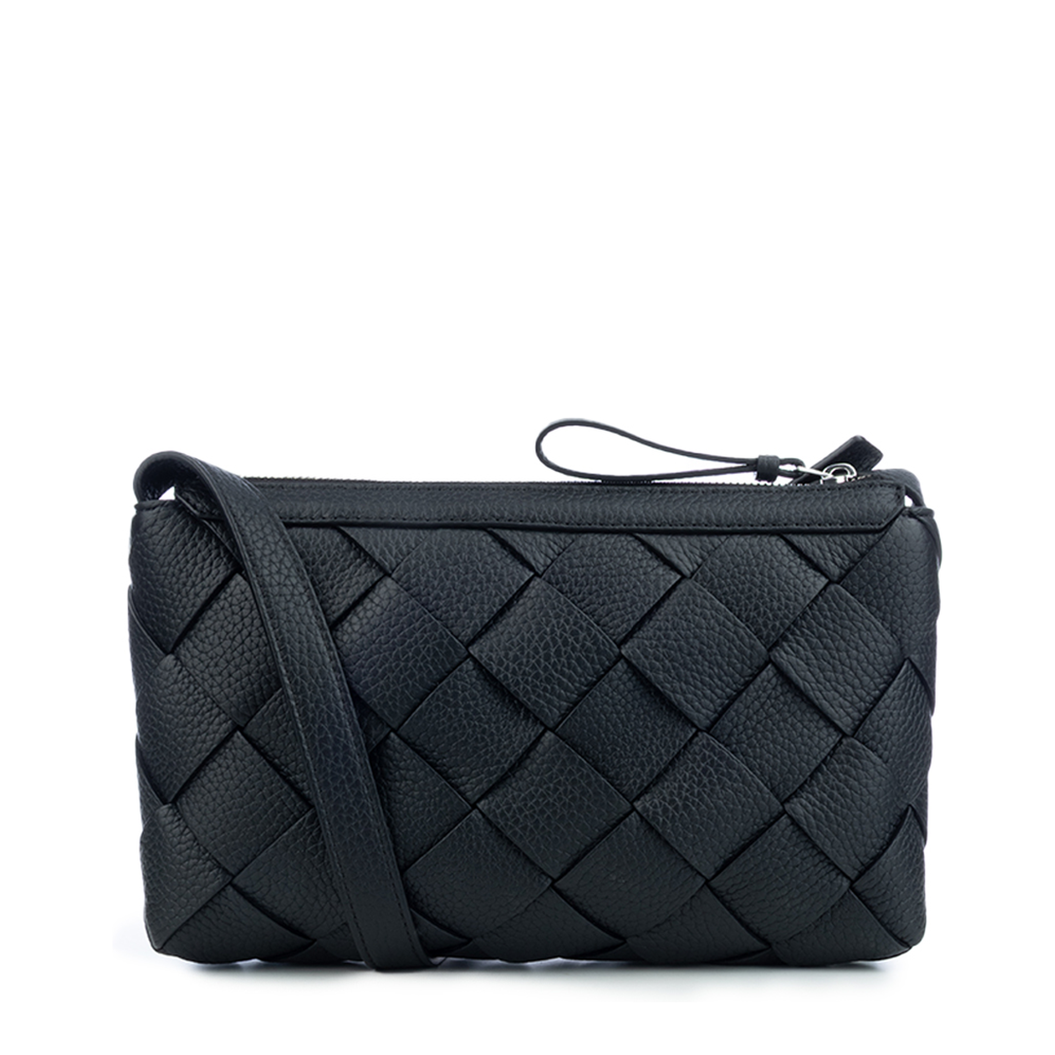 Black Leather Diago Bag