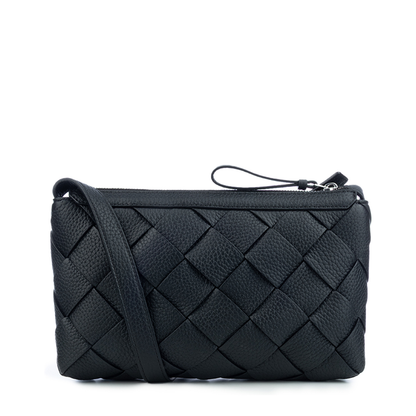 Black Leather Diago Bag