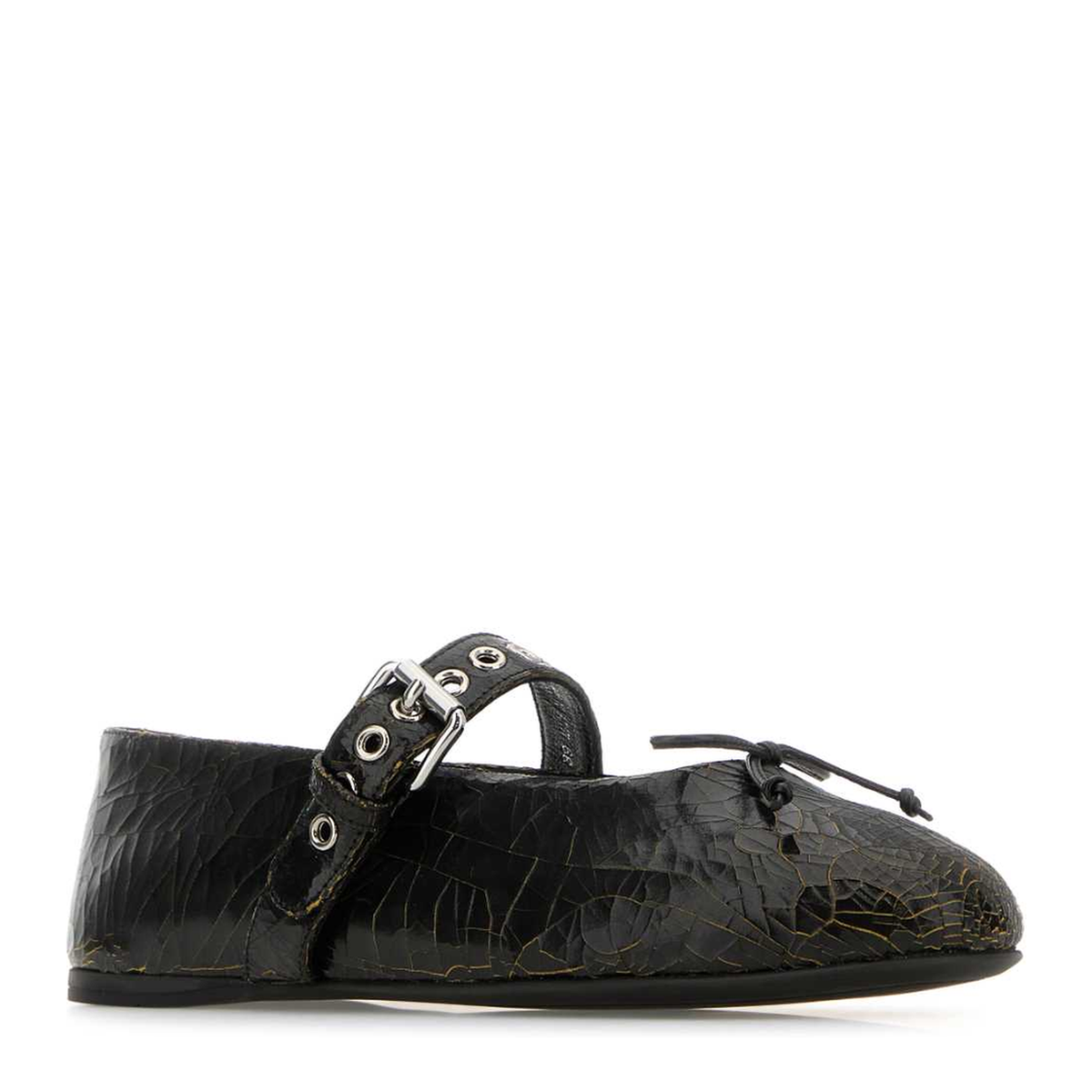 MAYFEYR - Miu Miu - Black Leather Ballerinas - 5F210EF0055TZF0192