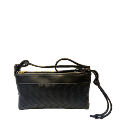 Andiamo Leather Crossbody Bags - Black