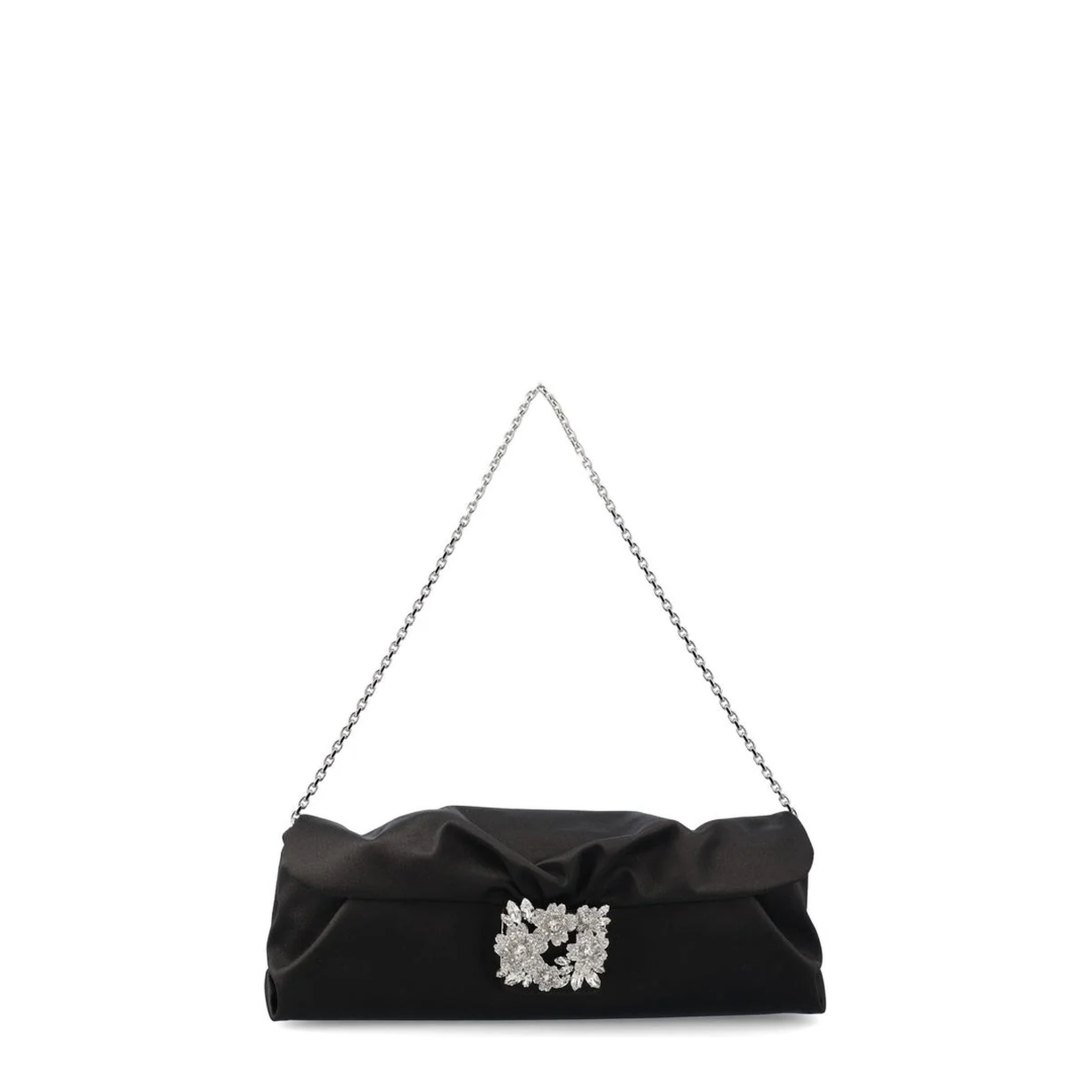 Rhinestone Drape Long Bag