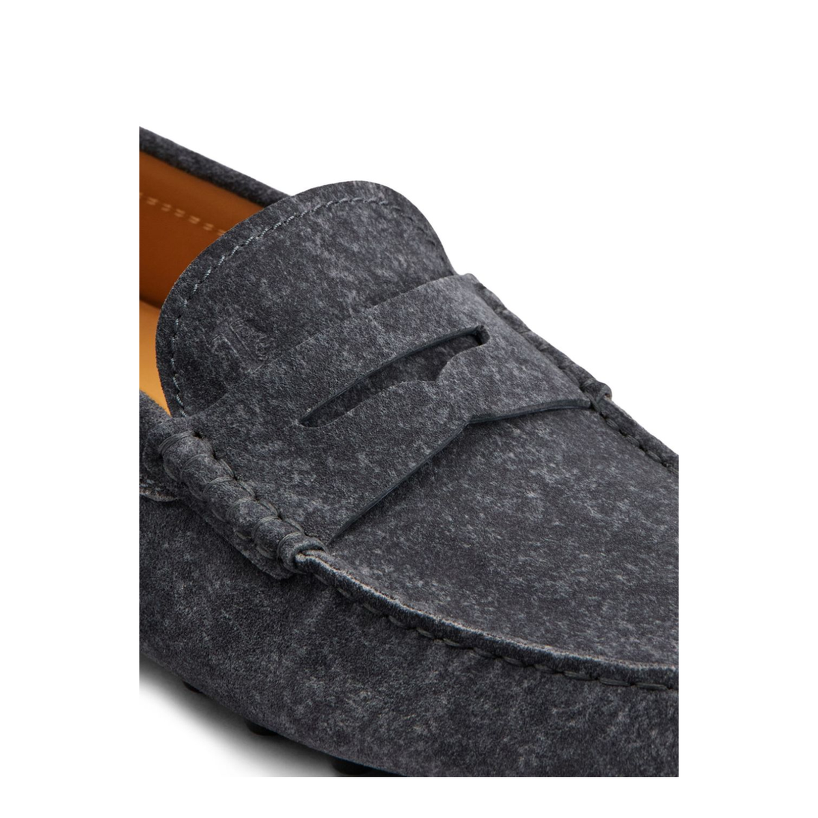 Dark Grey Almond Toe Loafers
