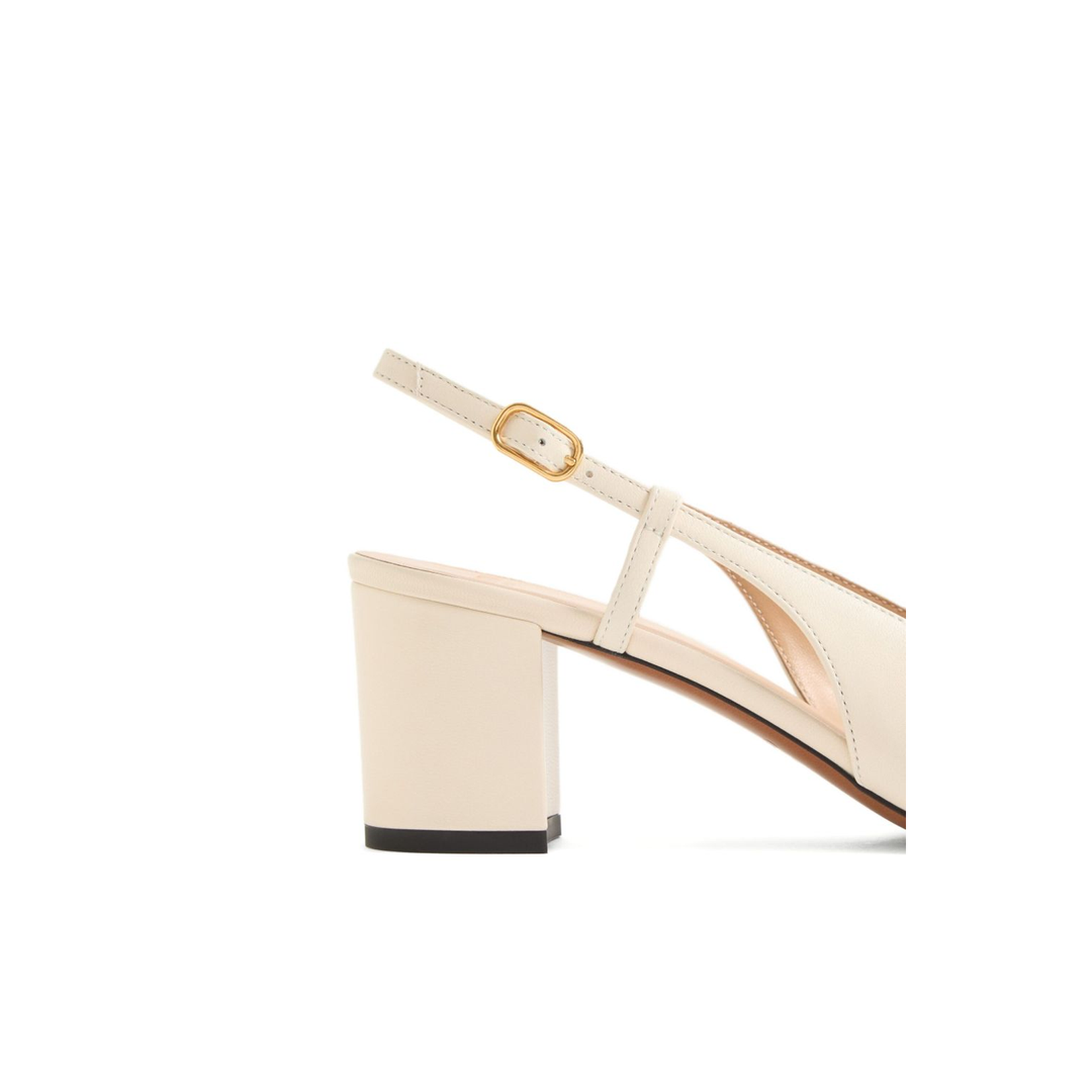 Buckle-Fastening Ankle Strap Sandals