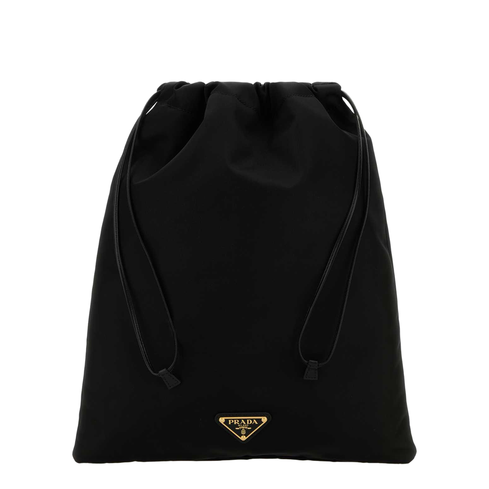 Black Pouch in Re-Nylon with Logo
