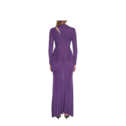 MAYFEYR - Self Portrait - Long Dress With Cut Out - PF25086XPUPURPLE