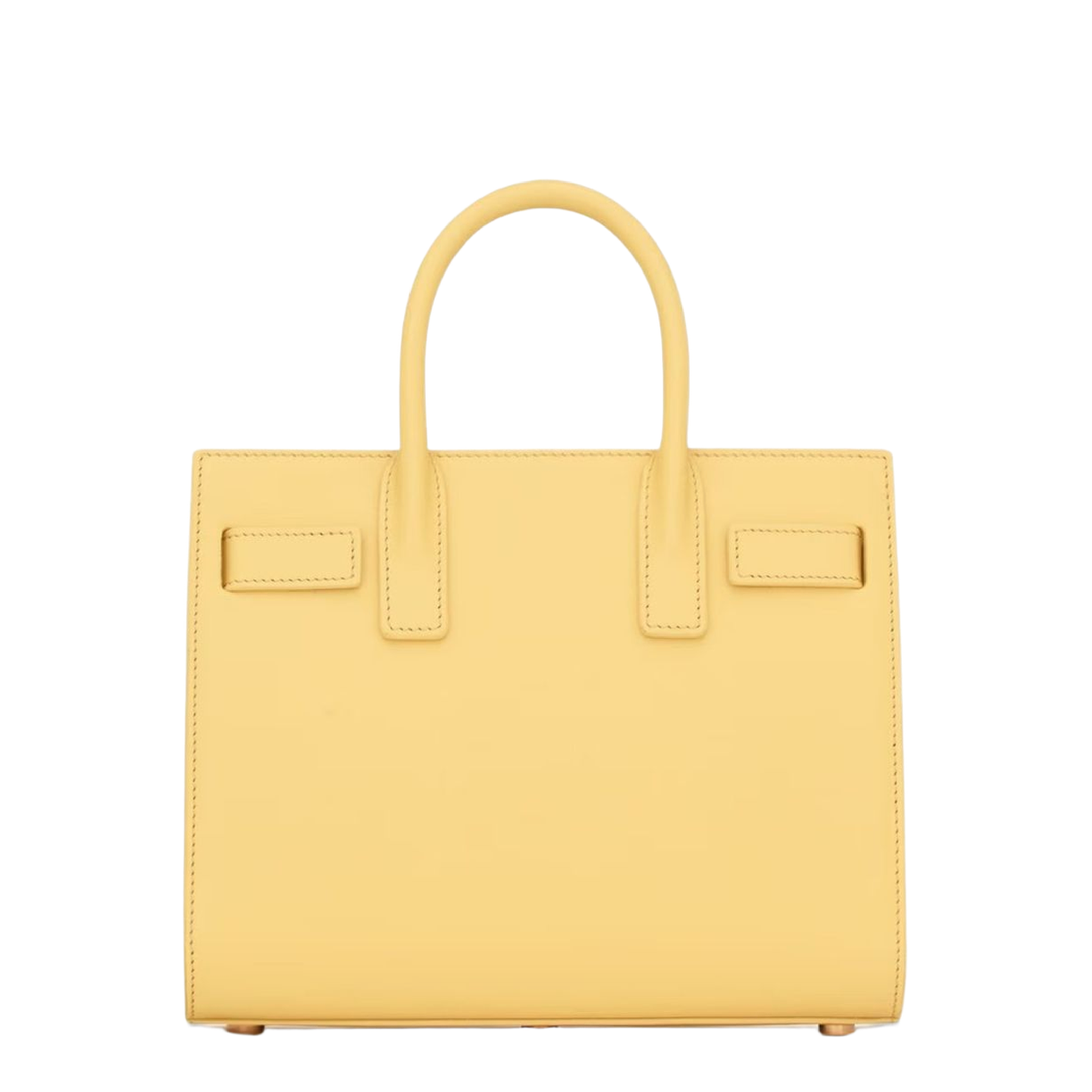 Sac de Jour Nano Smooth Leather Top-Handle Bag - Soft Lemon