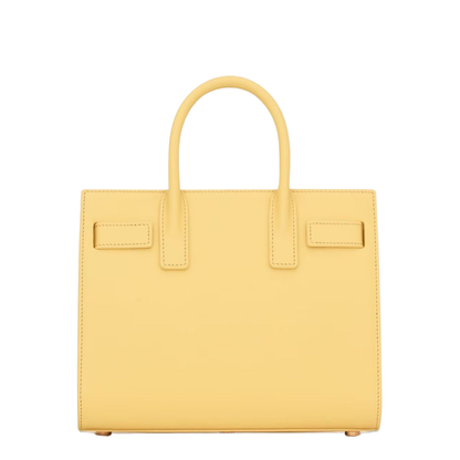 Sac de Jour Nano Smooth Leather Top-Handle Bag - Soft Lemon